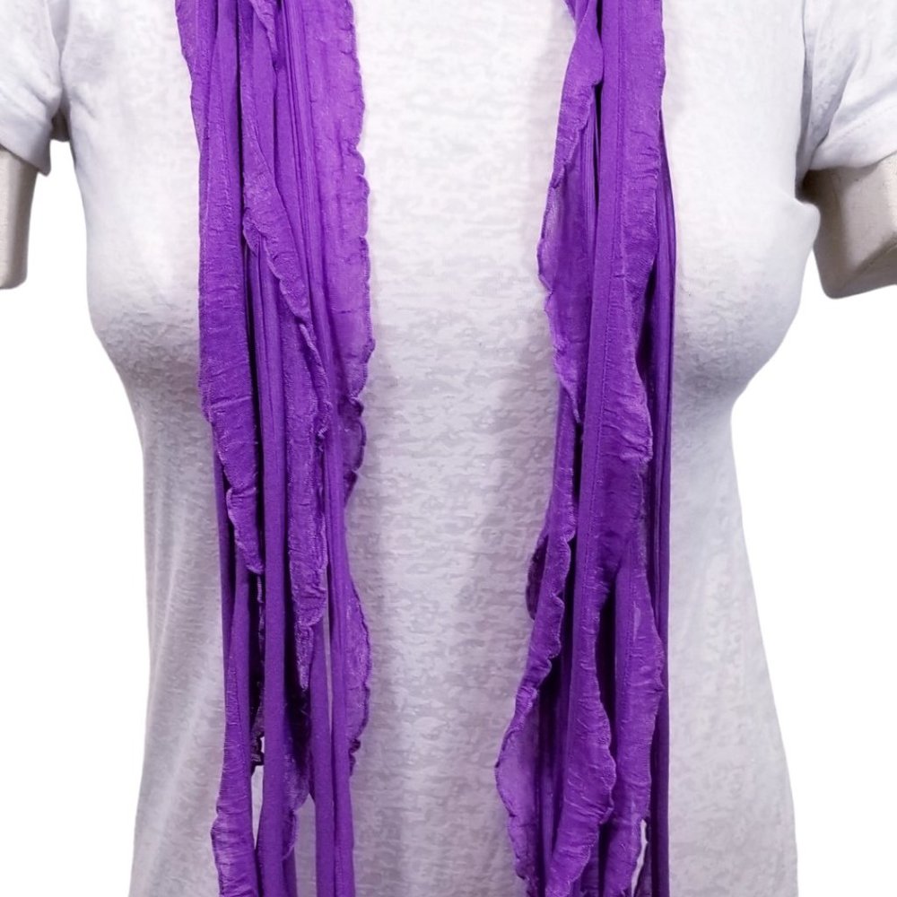Light Purple Flutter Scarf Lightweight Women Accessory Multiwear